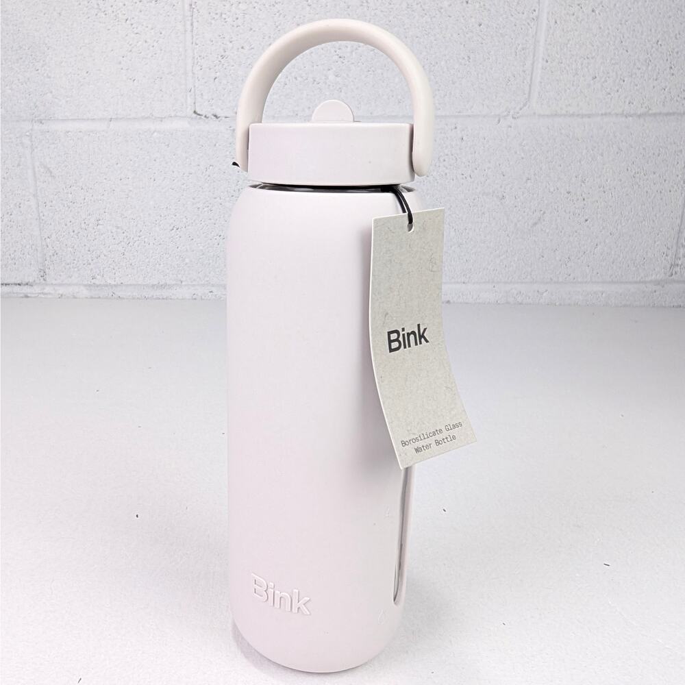 Bink 21 oz Day Bottle W/Flip Cap - Bone - Borosilicate Glass